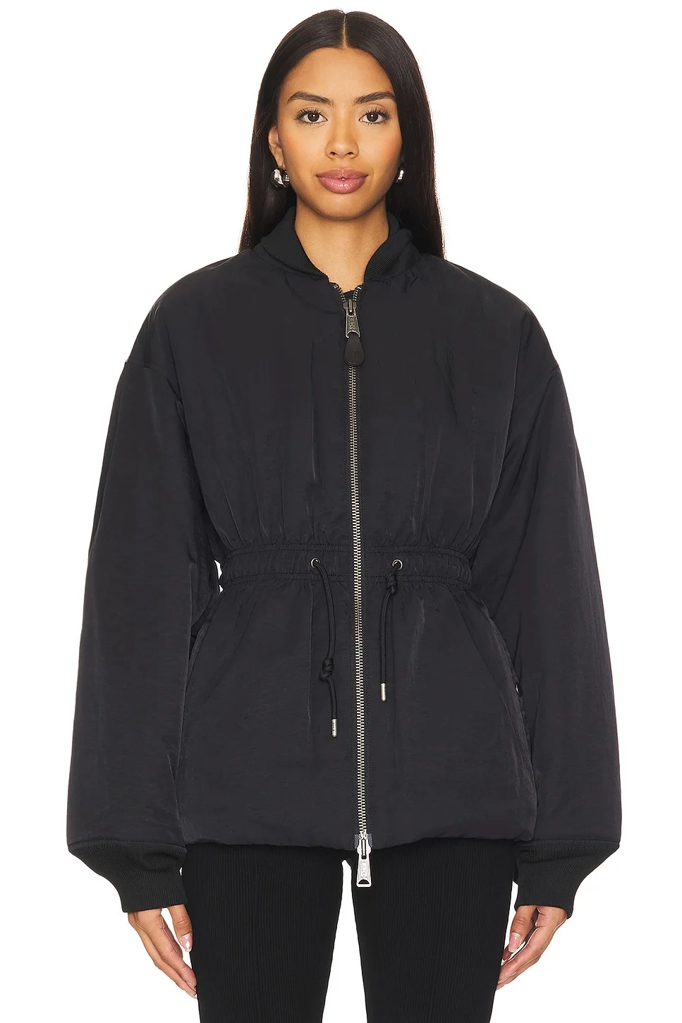 Short Cinched Waist Jacket - 1