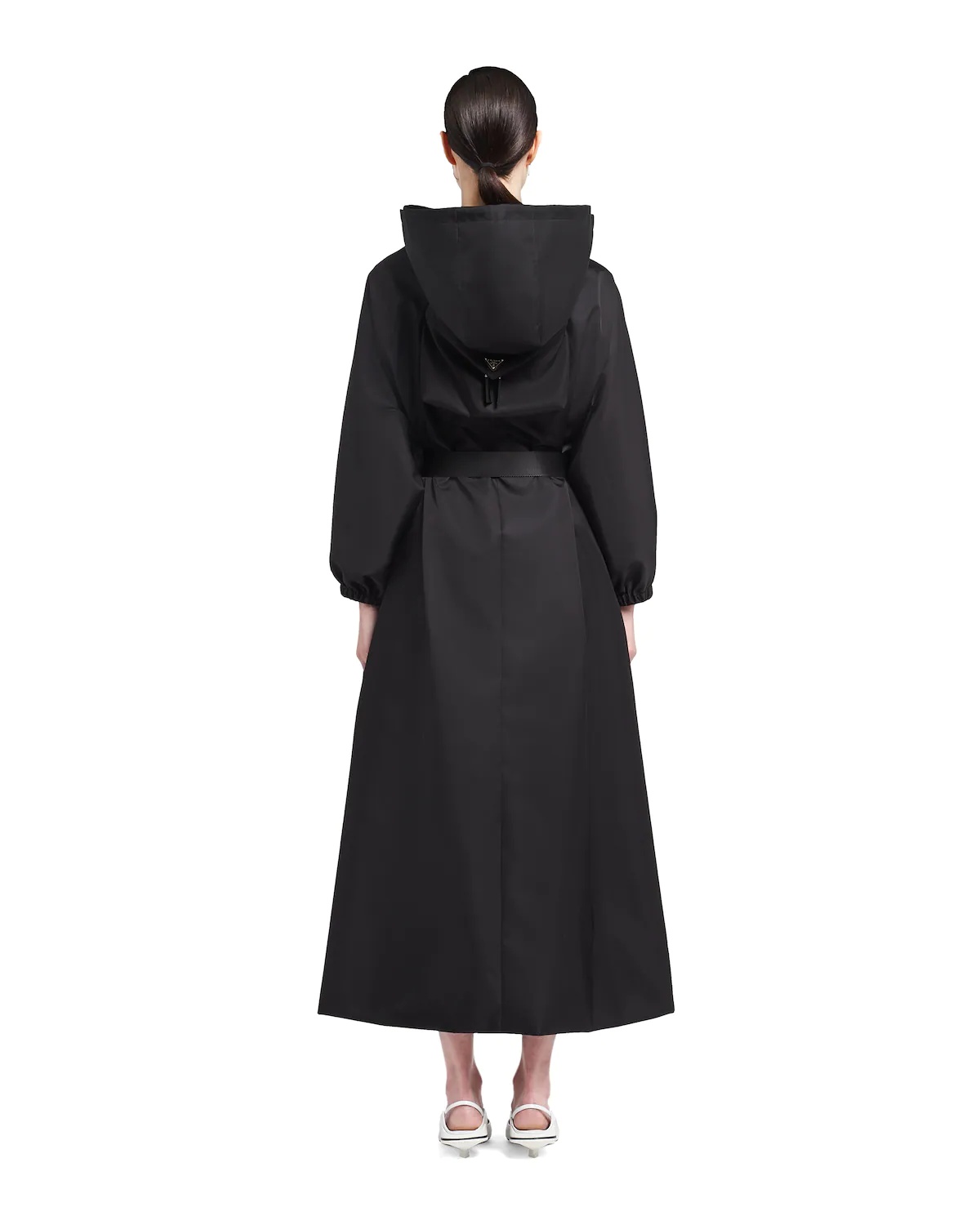 Re-Nylon Gabardine hooded raincoat - 4