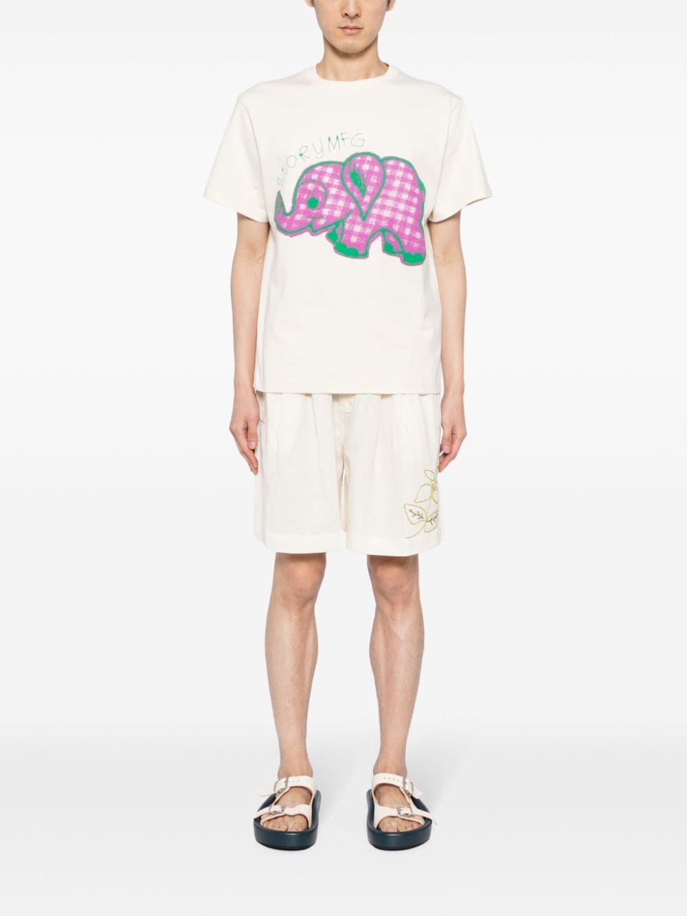 Bridge floral-embroidered shorts - 2