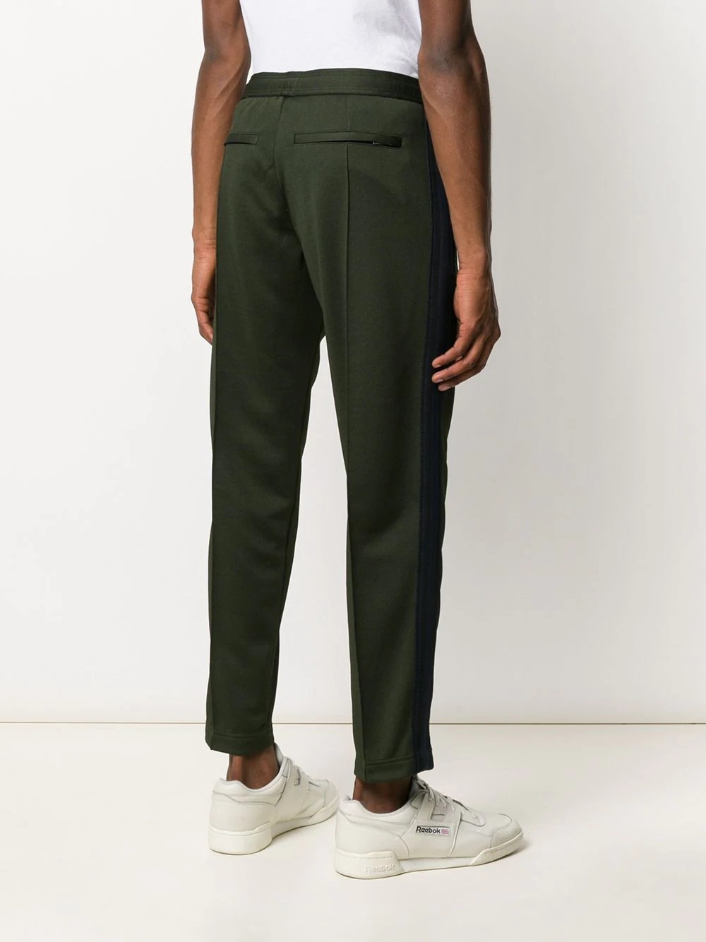 side panelled tapered trousers - 4