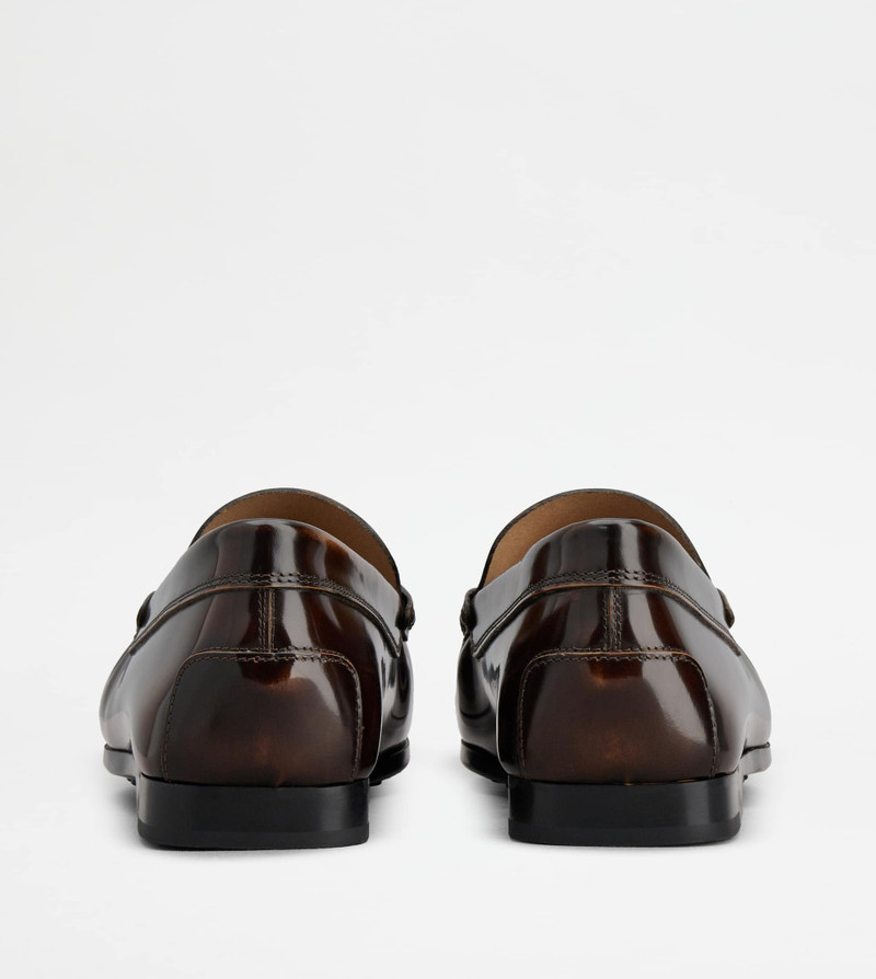 Tod's LOAFERS IN CALFSKIN LEATHER - BROWN outlook