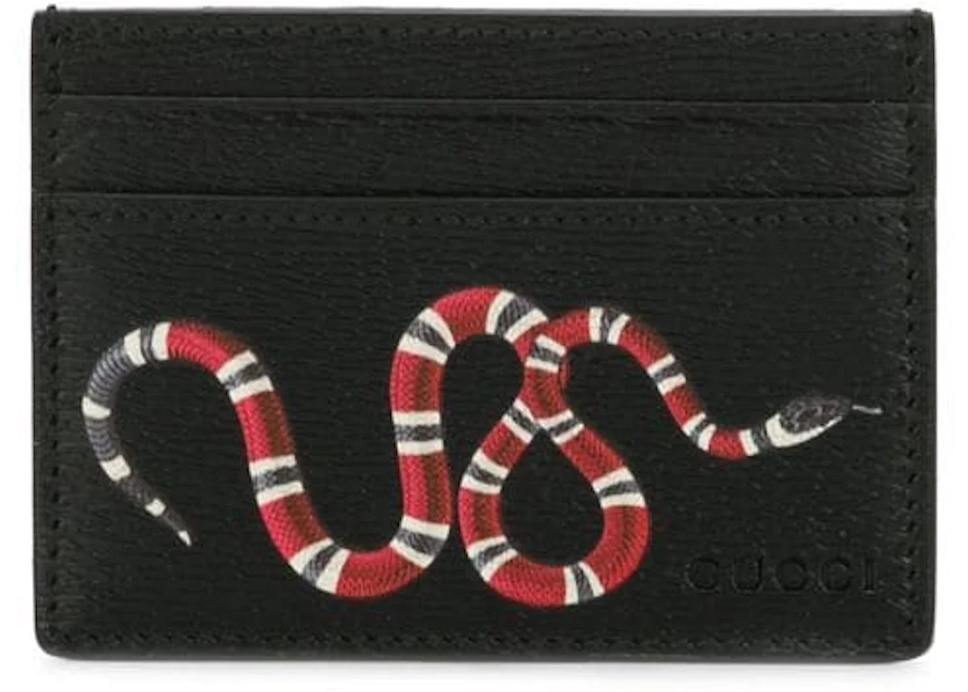 Gucci Card Holder Kingsnake Black - 1