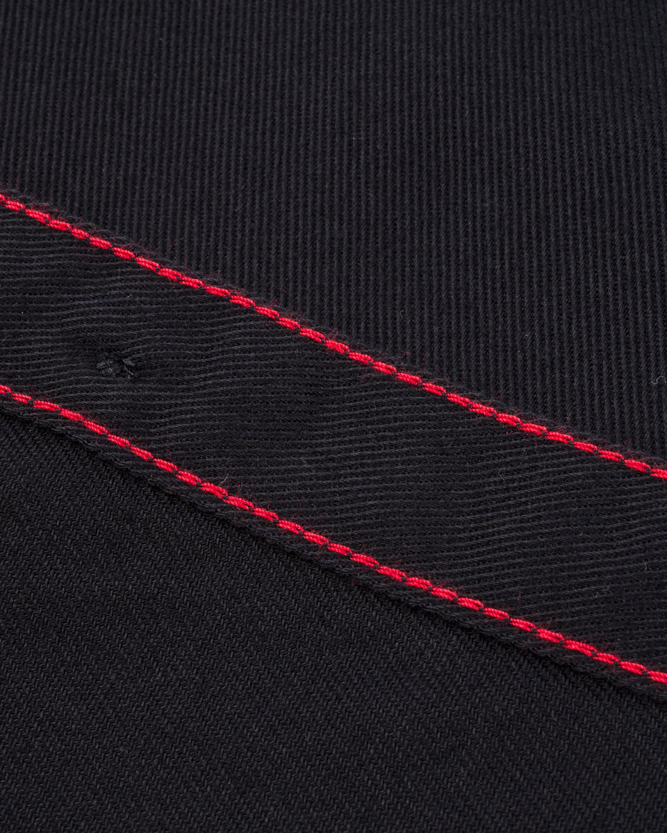 IHSH-414-BLK 9oz Cotton Linen Work Shirt - Black - 11