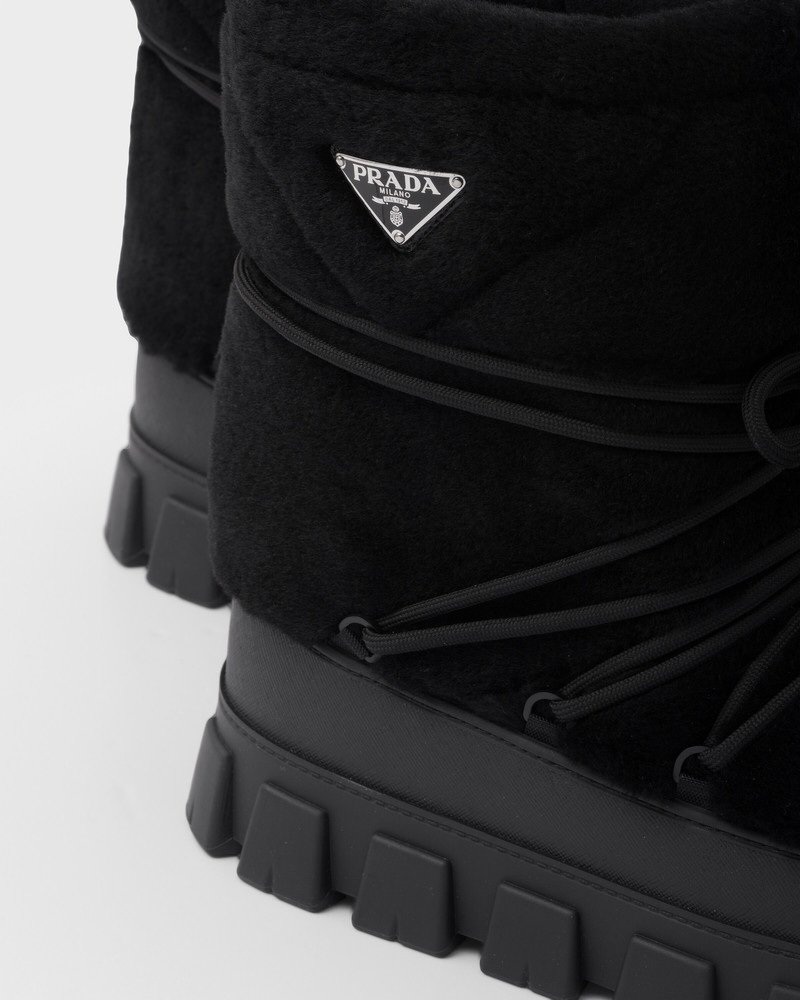 Shearling après ski booties 5