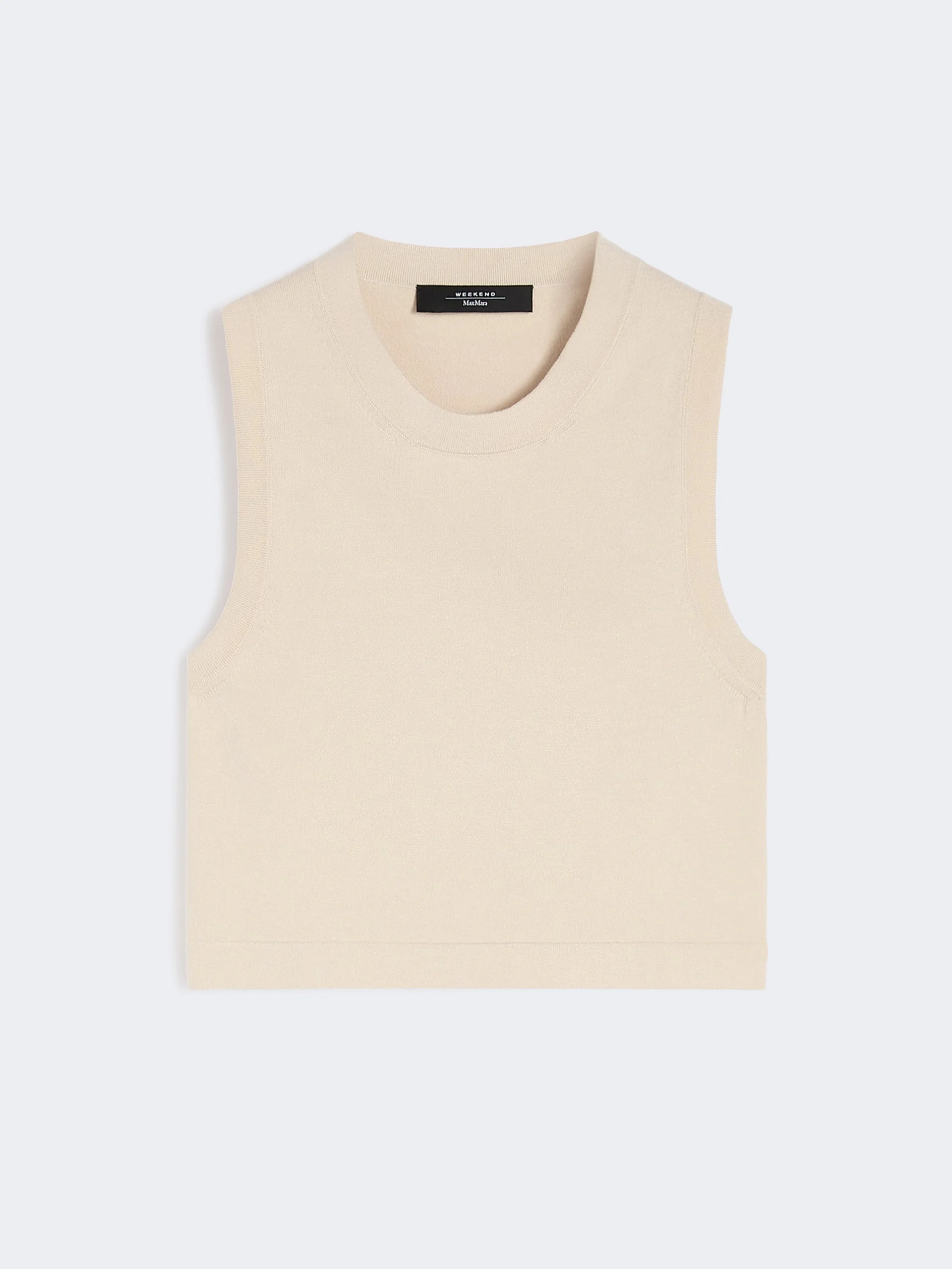 WKIBOMBO Crop top in viscose yarn - SAND - 1