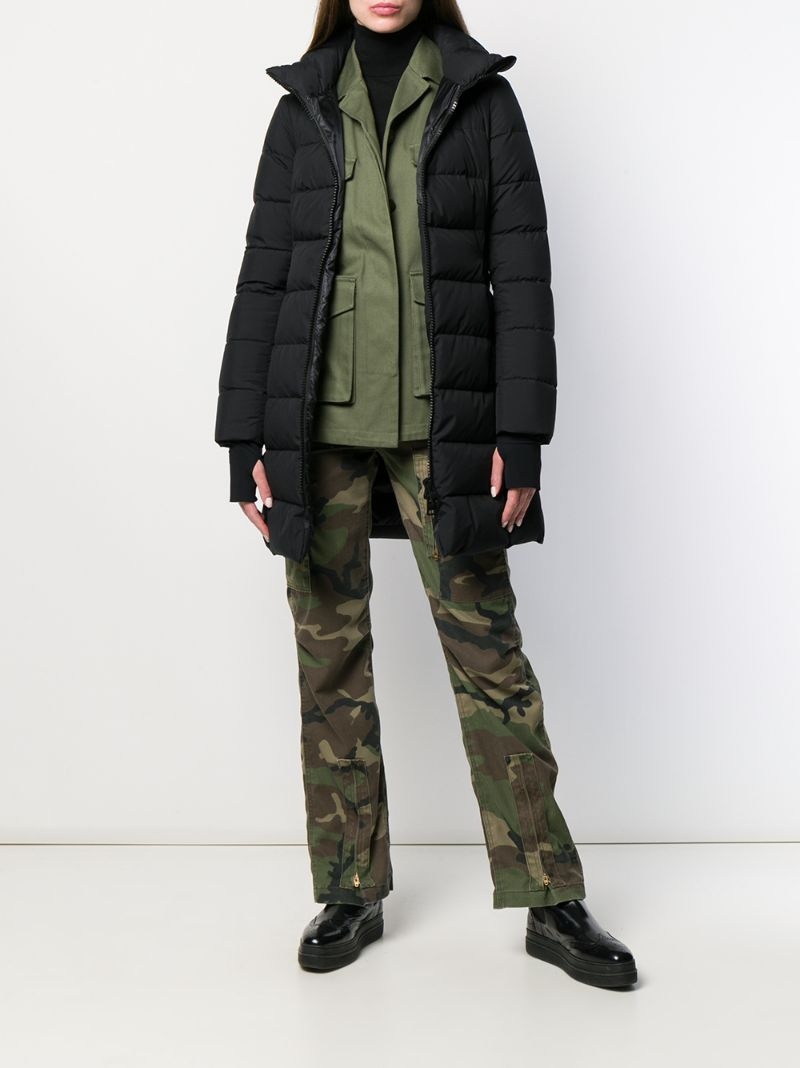 fitted puffer coat - 2