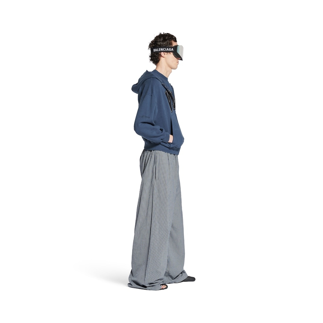 Men's Tracksuit Pants in Blue/beige - 3