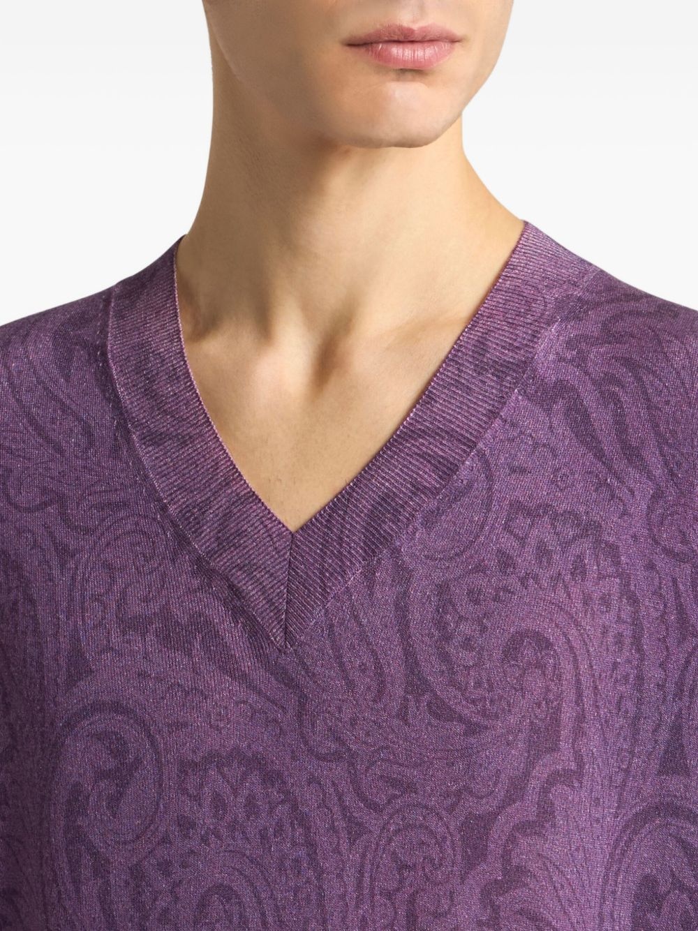 paisley-print jumper - 4