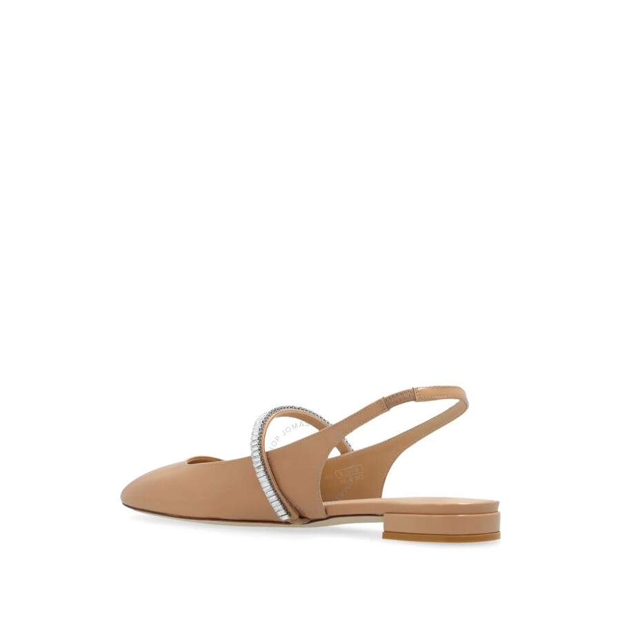 Stuart Weitzman Stefanie Patent Slngback Ballet Flats - 3