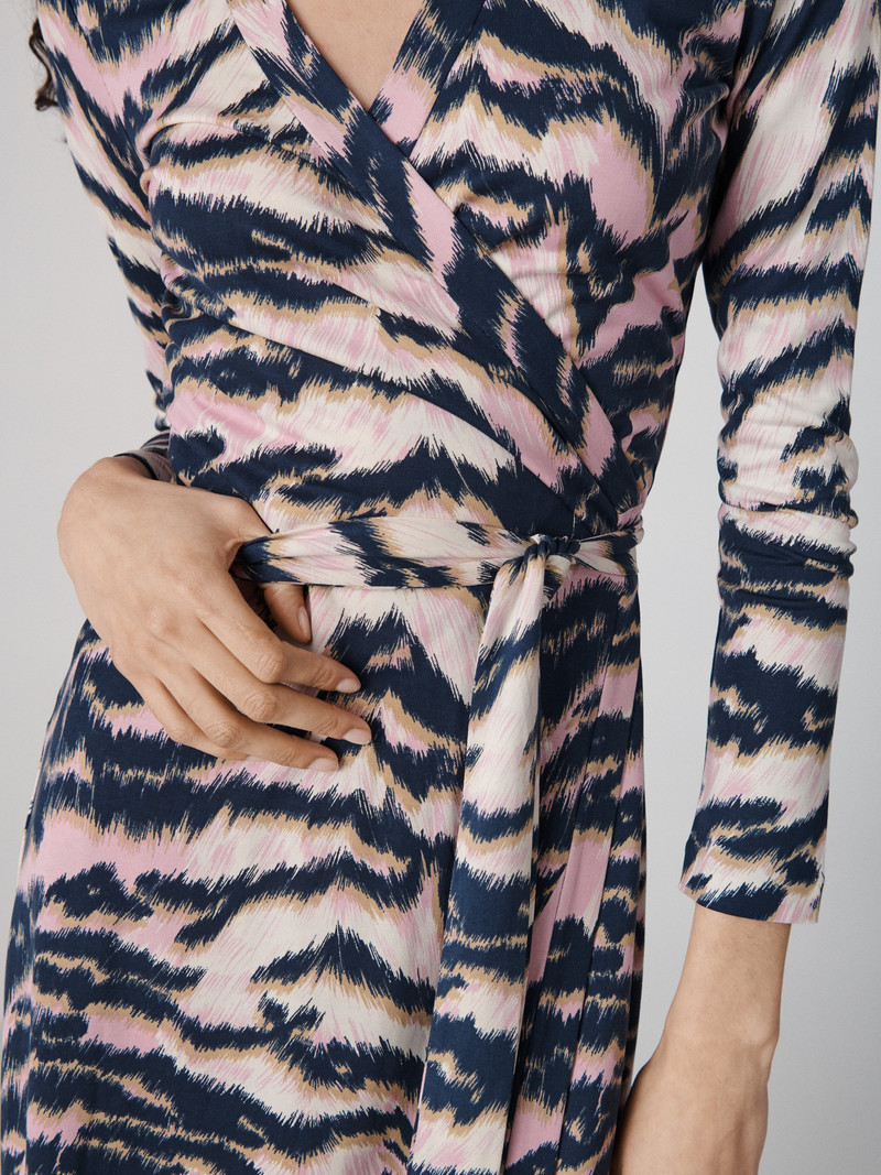 Jeanne Silk Jersey Wrap Dress 3