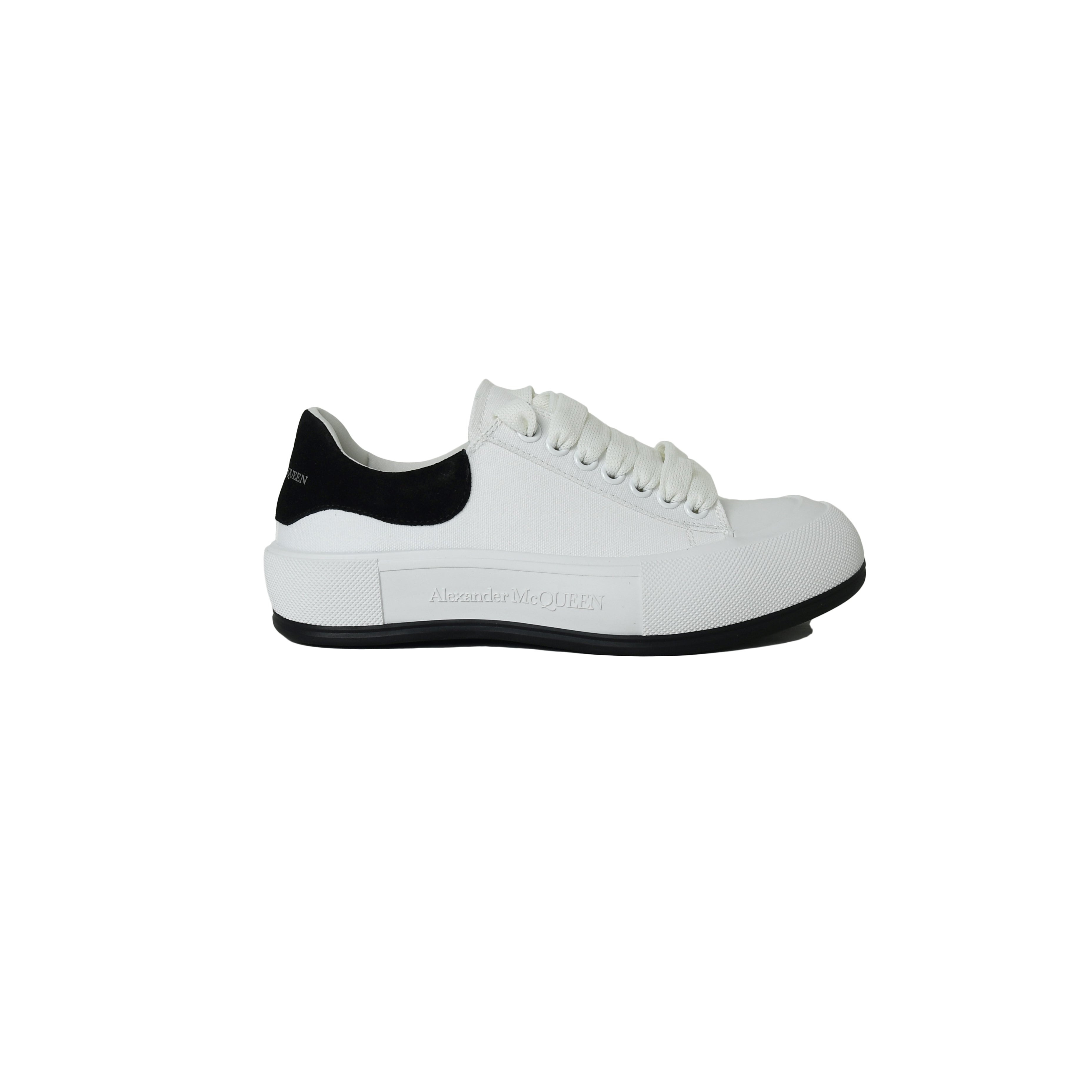 Alexander Mcqueen Tessuto S Gomma Sneakers White Black - 2