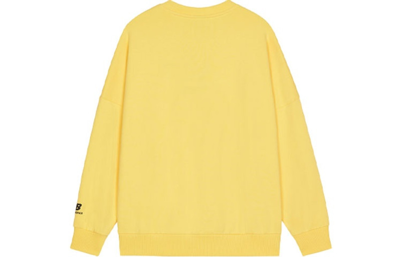 New Balance New Balance Men's New Balance Logo Printing Knit Sports Round Neck Pullover Yellow AMT13365-LHZ outlook