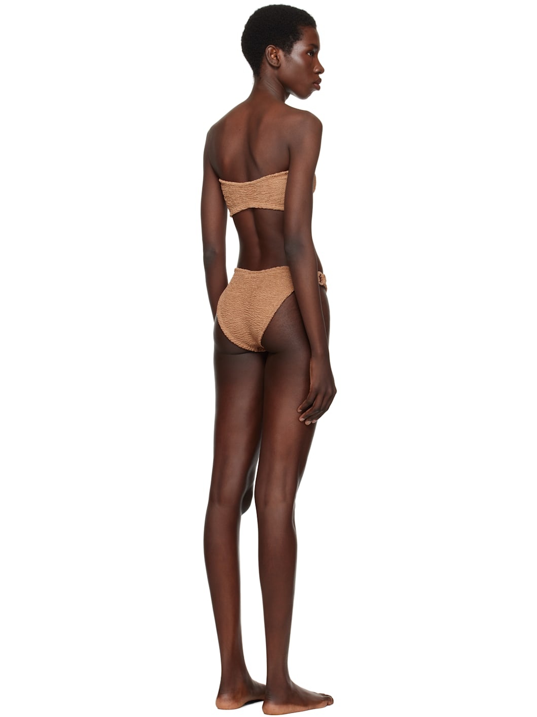 Brown Gloria Tonal Hoops Bikini - 3
