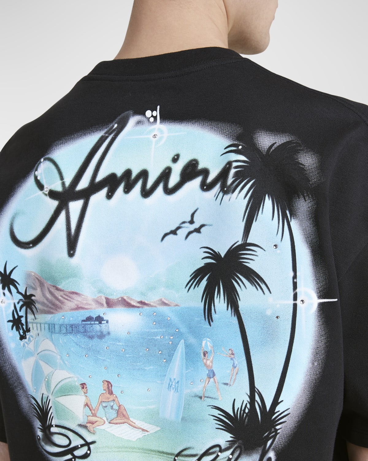 Men's Oversized Airbrush T-Shirt - 5