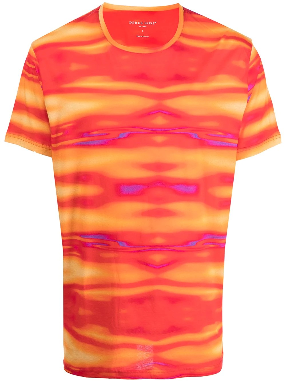 tie dye-print cotton T-Shirt - 1