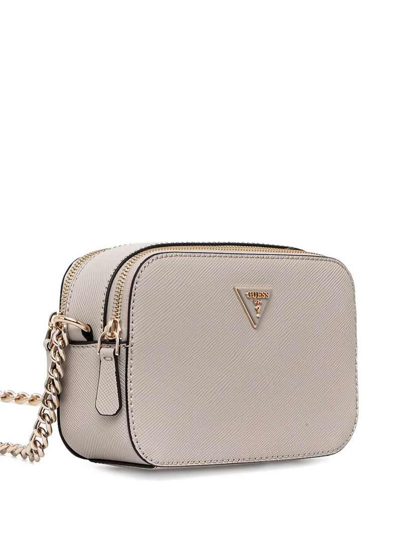GUESS USA triangle logo chain crossbody bag outlook