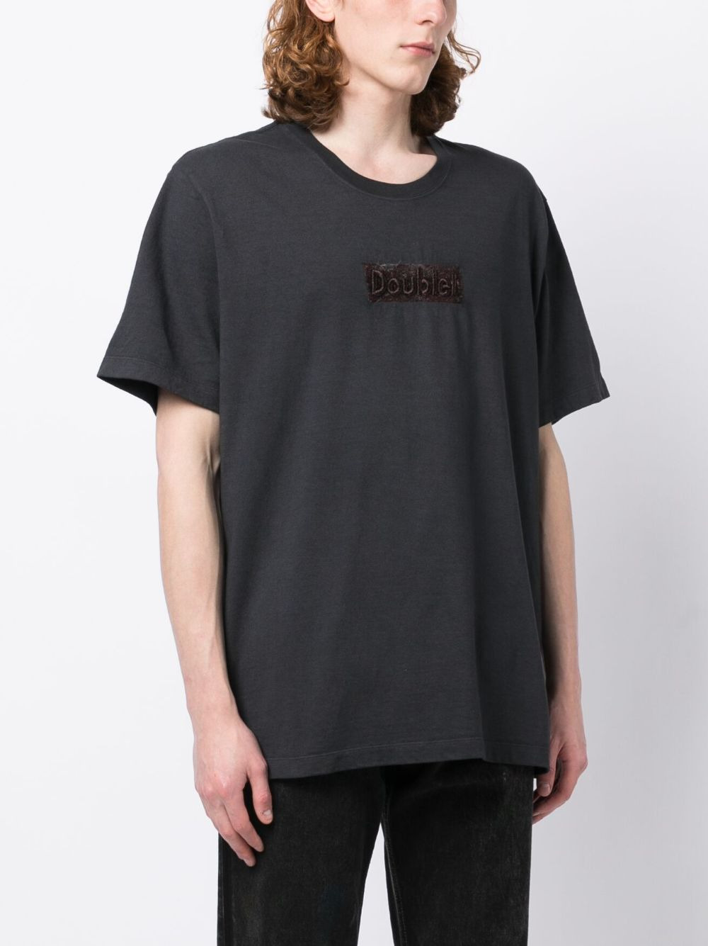 logo-patch organic cotton T-shirt - 3