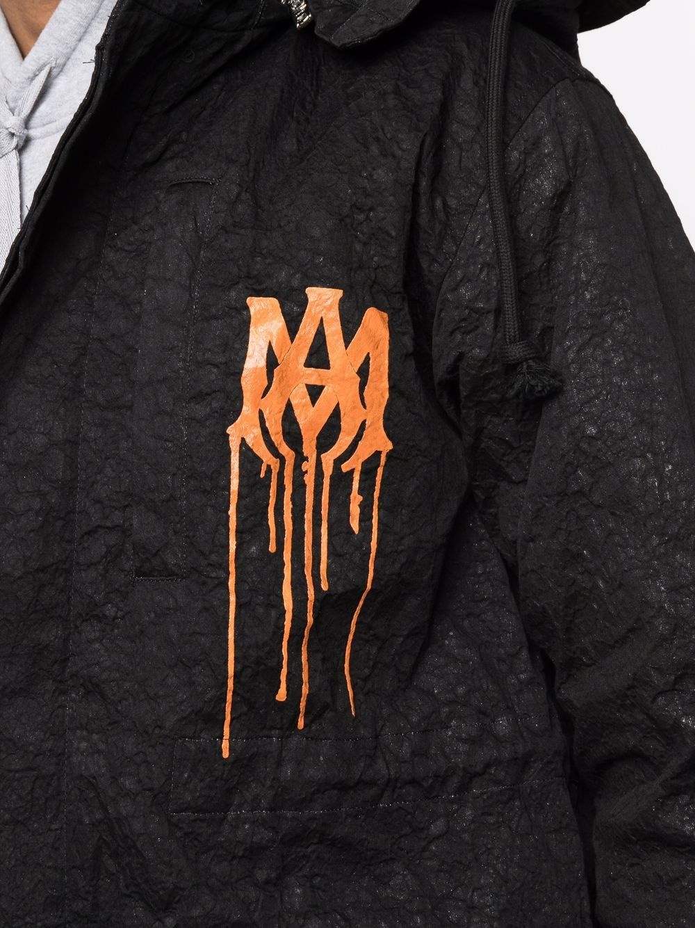 logo-print raincoat - 5