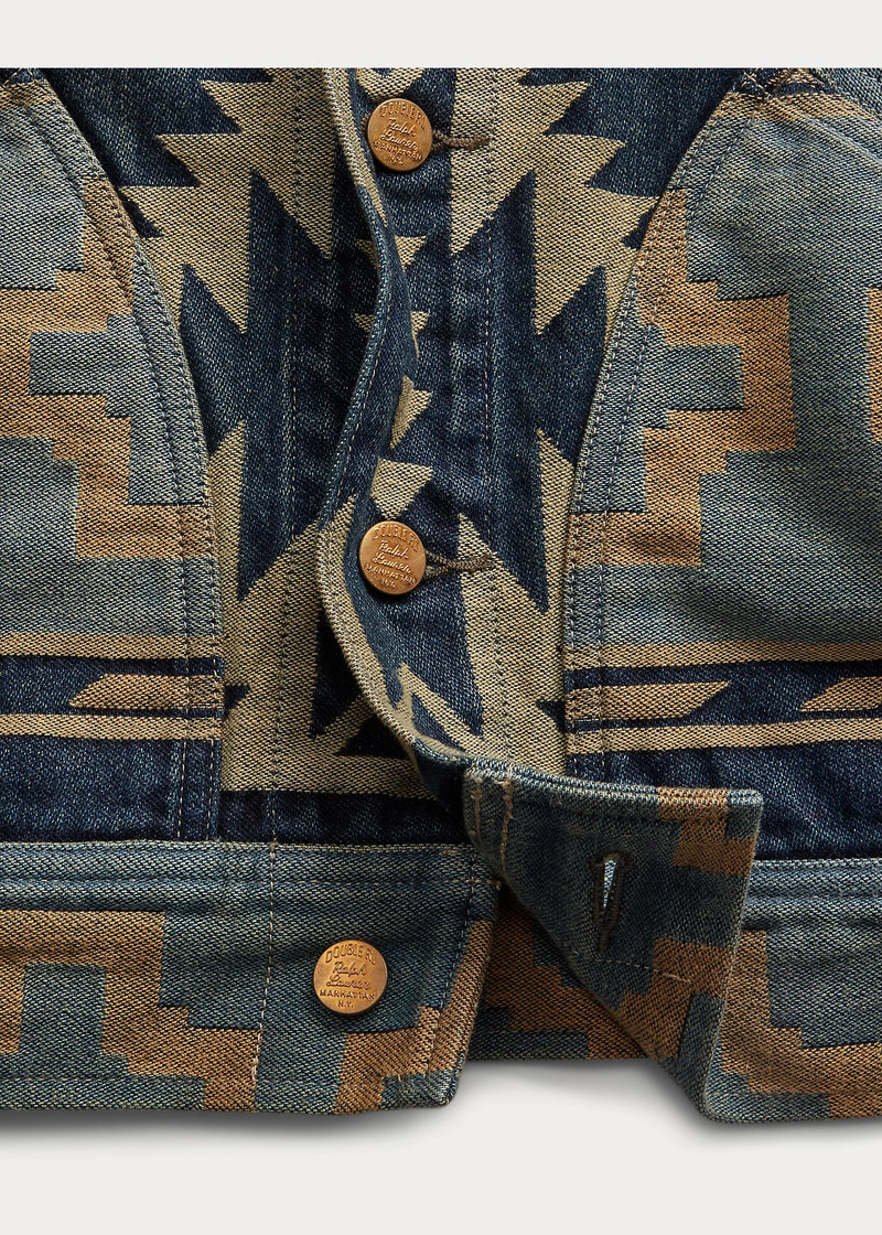 Corduroy-Trim Jacquard Jacket 5