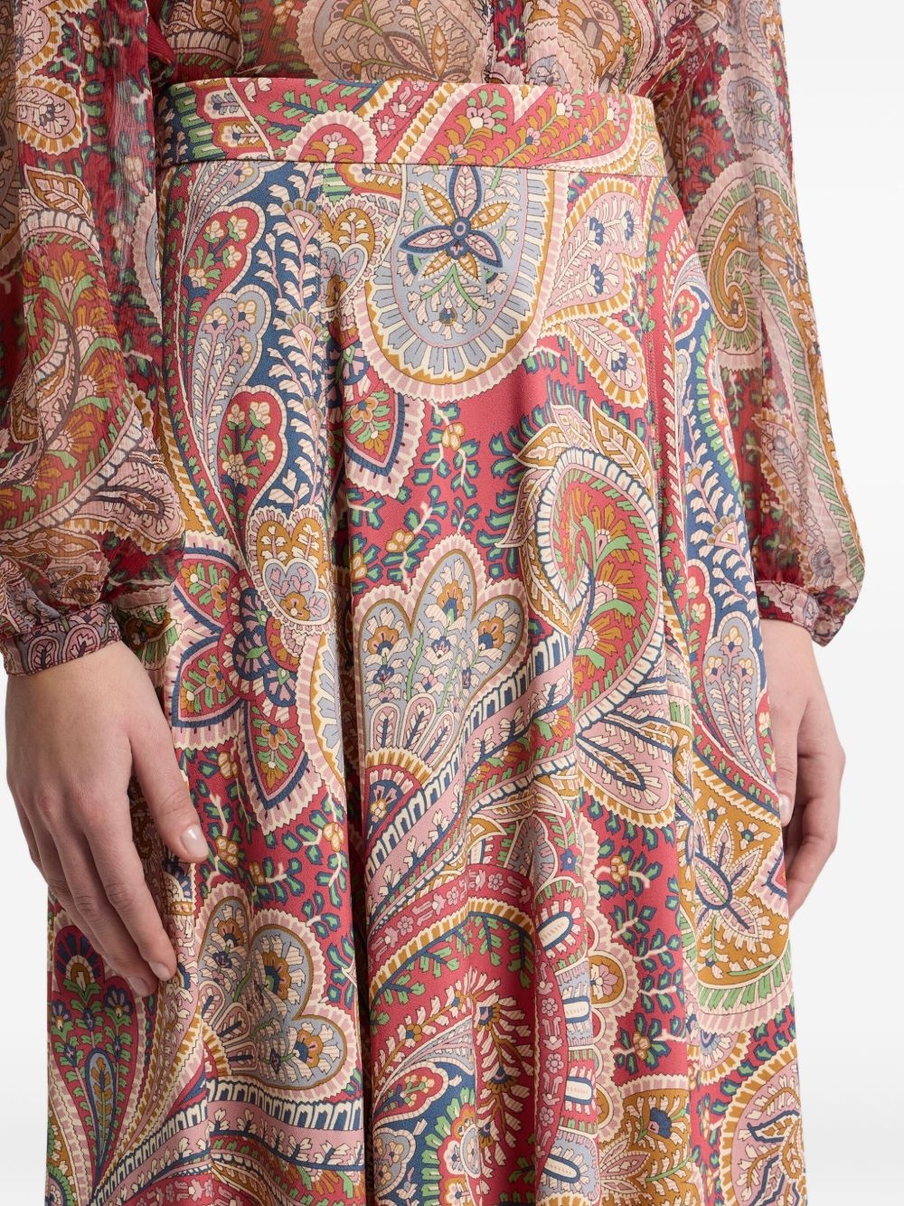 paisley-print midi skirt - 5