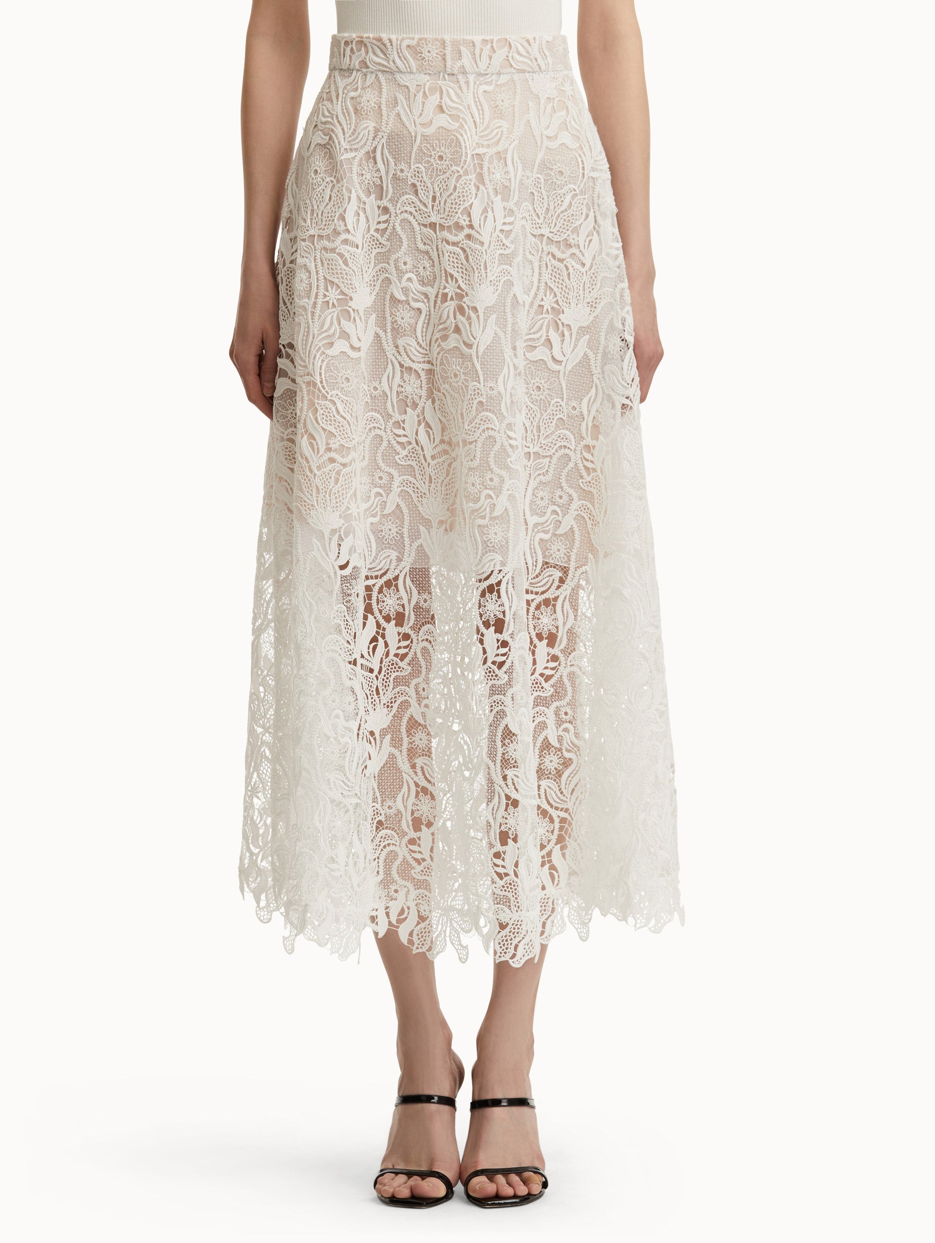 BELLFLOWER GUIPURE SKIRT - 4