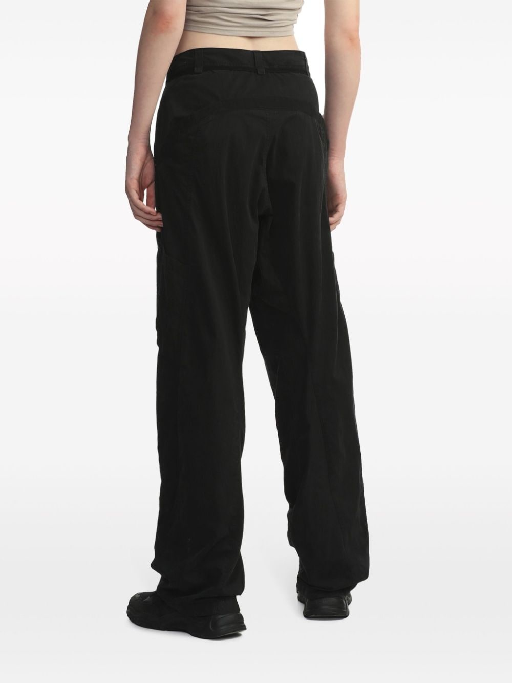 straight-leg cargo trousers - 4