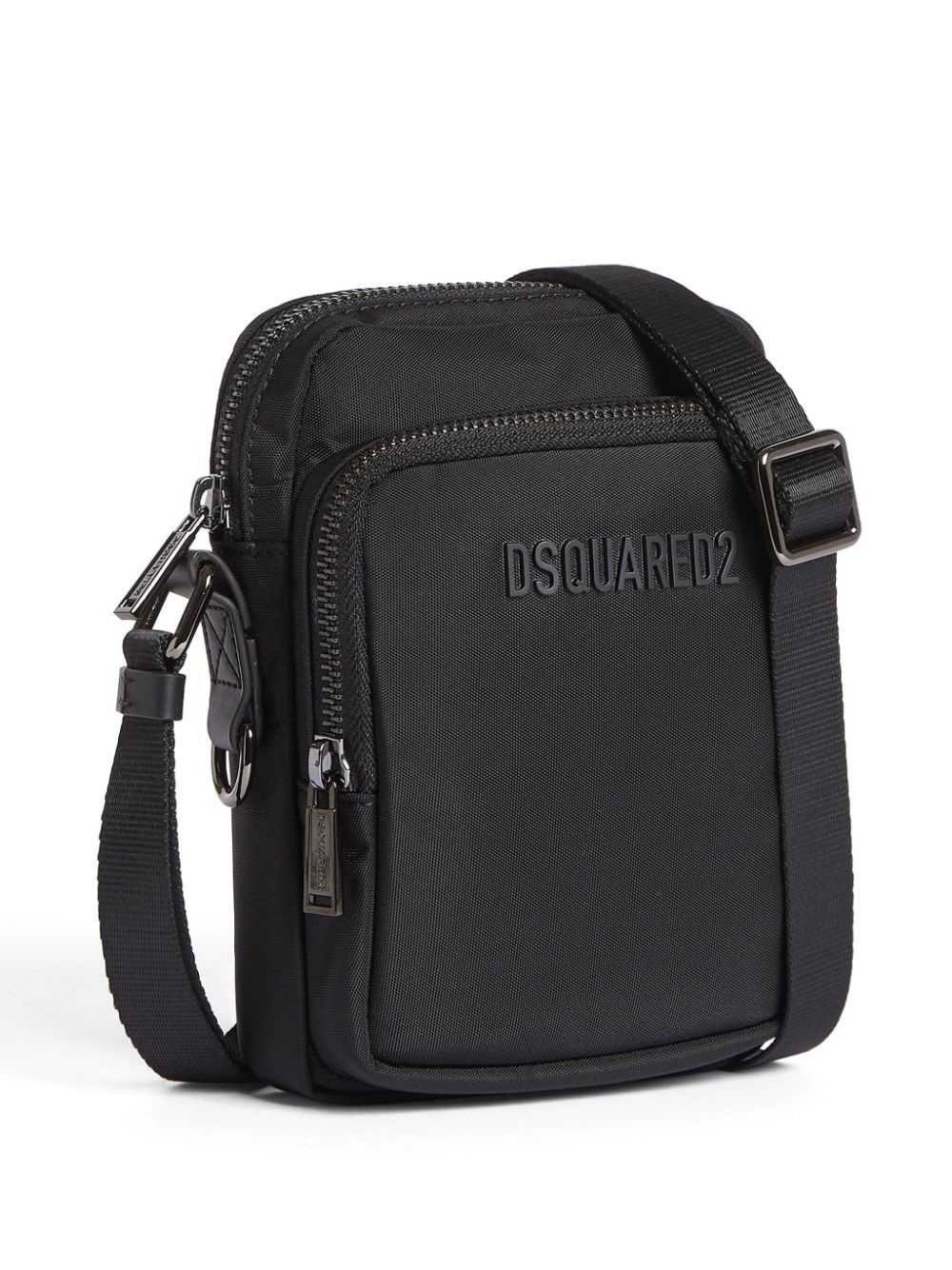 logo-lettering messenger bag - 3