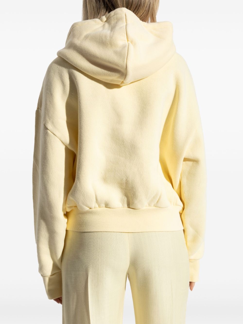 logo-embroidered hoodie - 4