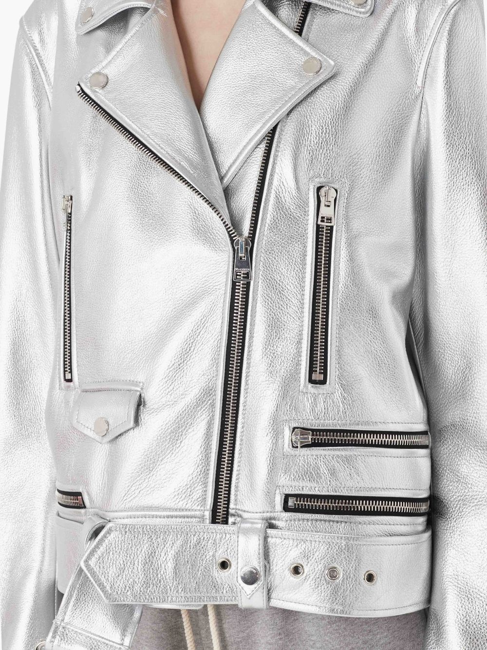 BIKER LEATHER JACKET - 5