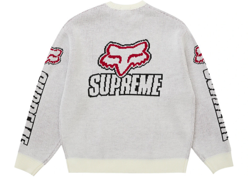 Supreme Supreme Fox Racing Sweater White outlook
