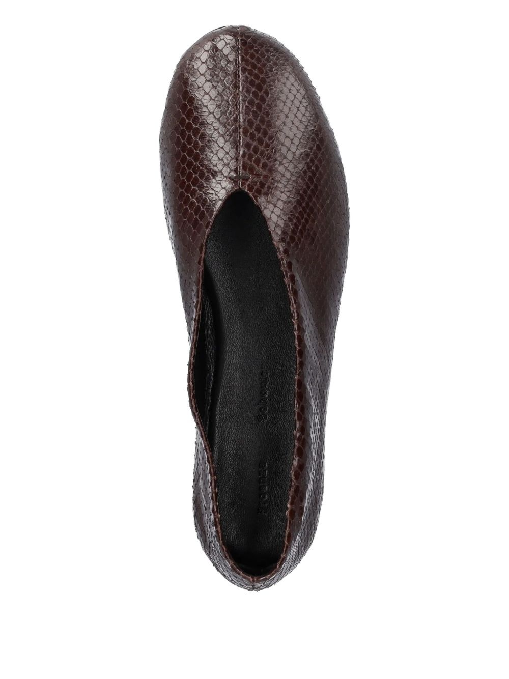 leather ballerina shoes - 4
