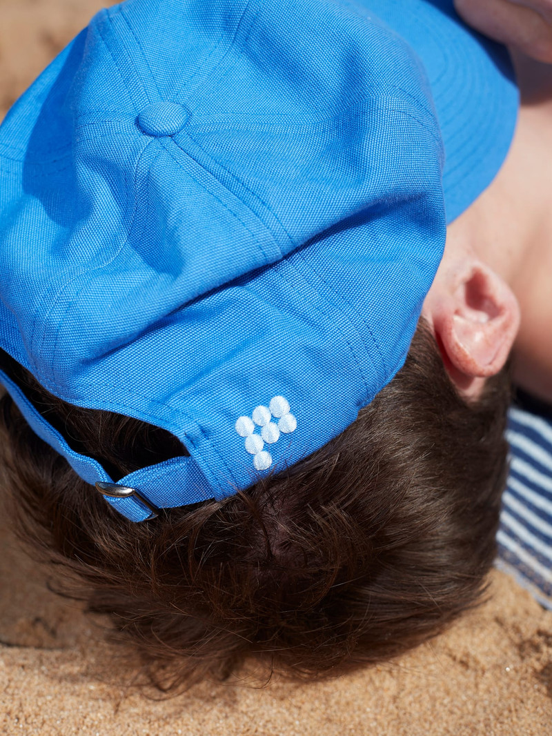 Organic Cotton Cap Pangaia Logo - Gaia Blue 4