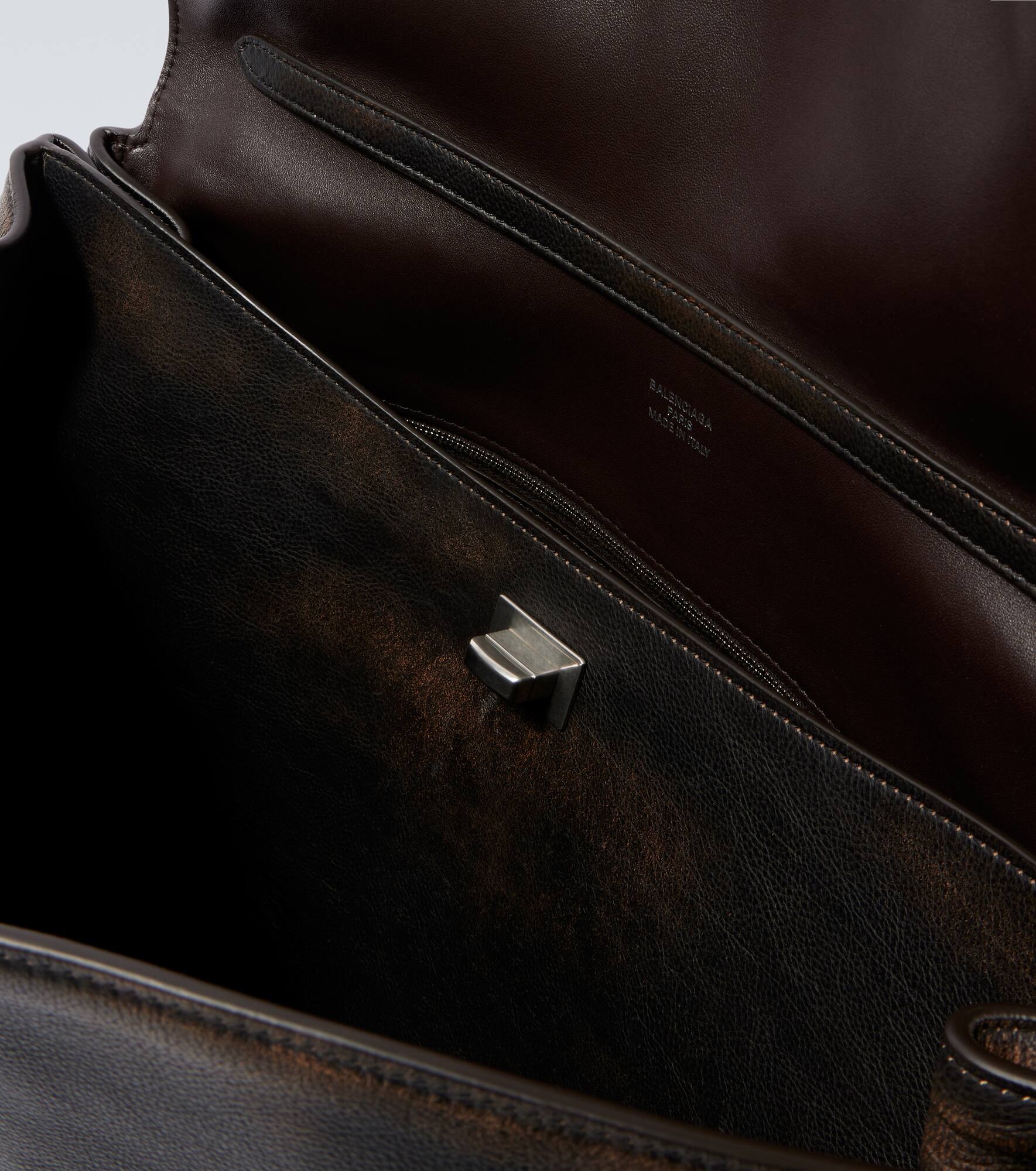 Rodeo Large distressed leather tote bag - 4