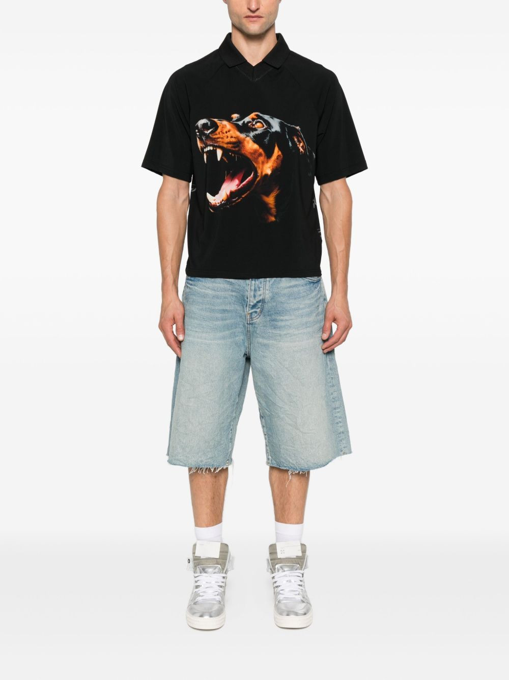 dog-print polo shirt - 3