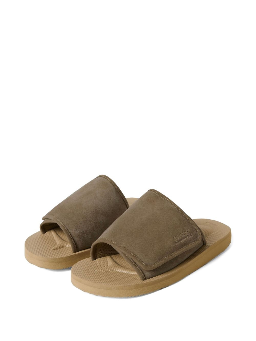 x Thisisneverthat suede-leather strap slides - 2