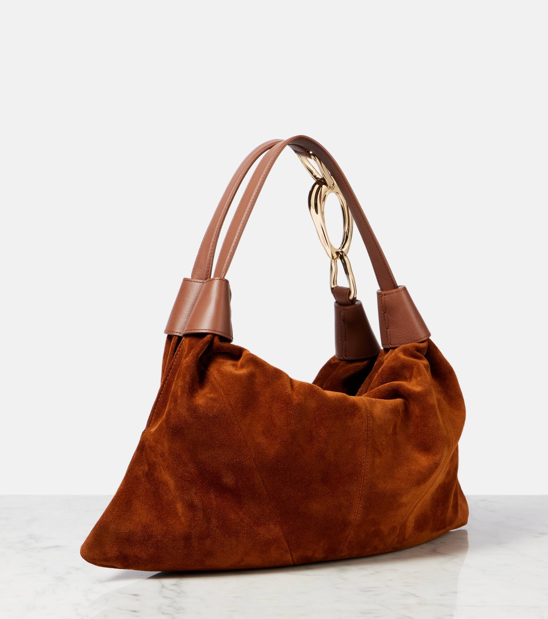Trampoline Small suede shoulder bag - 4
