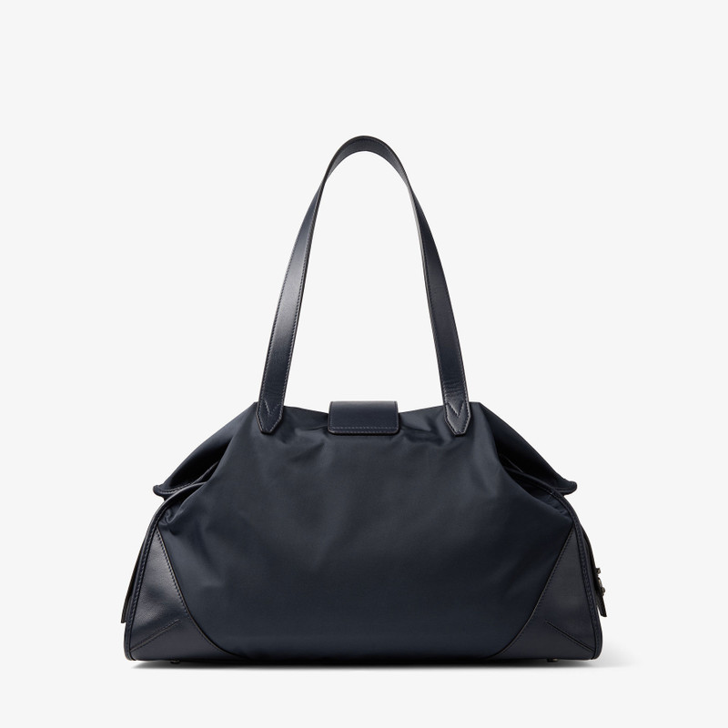 Bar Holdall Large Marine Nylon Holdall with Smooth Calf Leather Trim 4