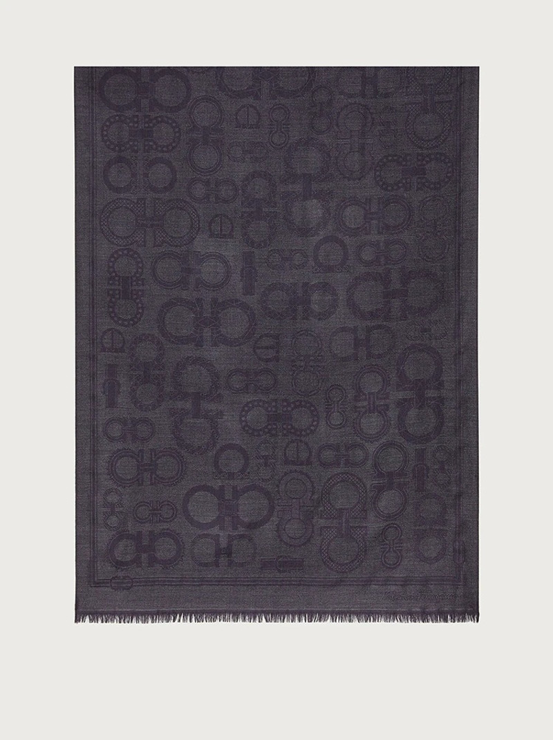 GANCINI WOOL AND SILK SCARF 1