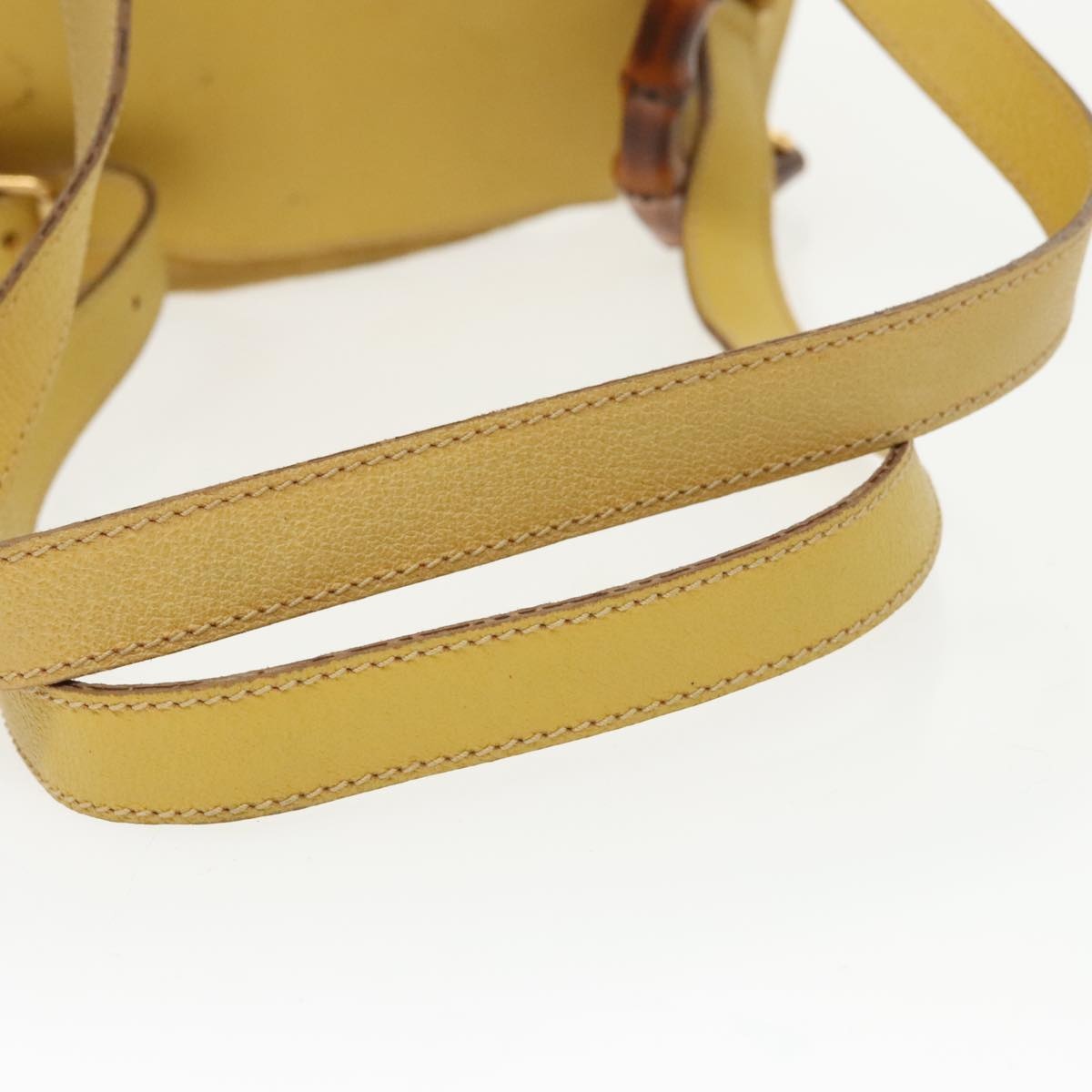 GUCCI Bamboo Backpack Suede Leather Yellow Gold 003 2058 003 2058 - 11