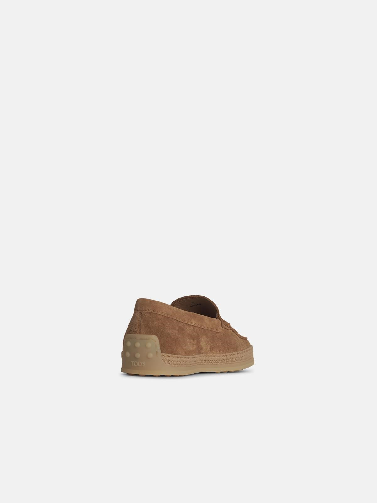 BEIGE SUEDE LOAFERS - 3