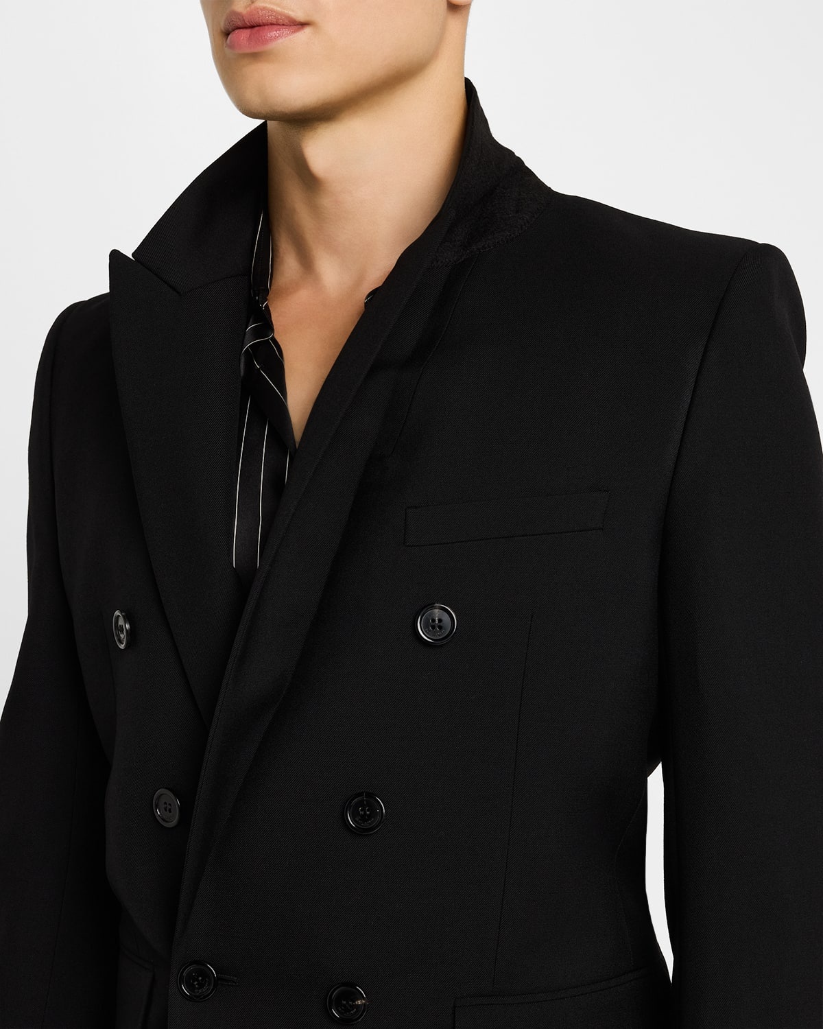 Men's 6-Button Wool Sport Coat - 5