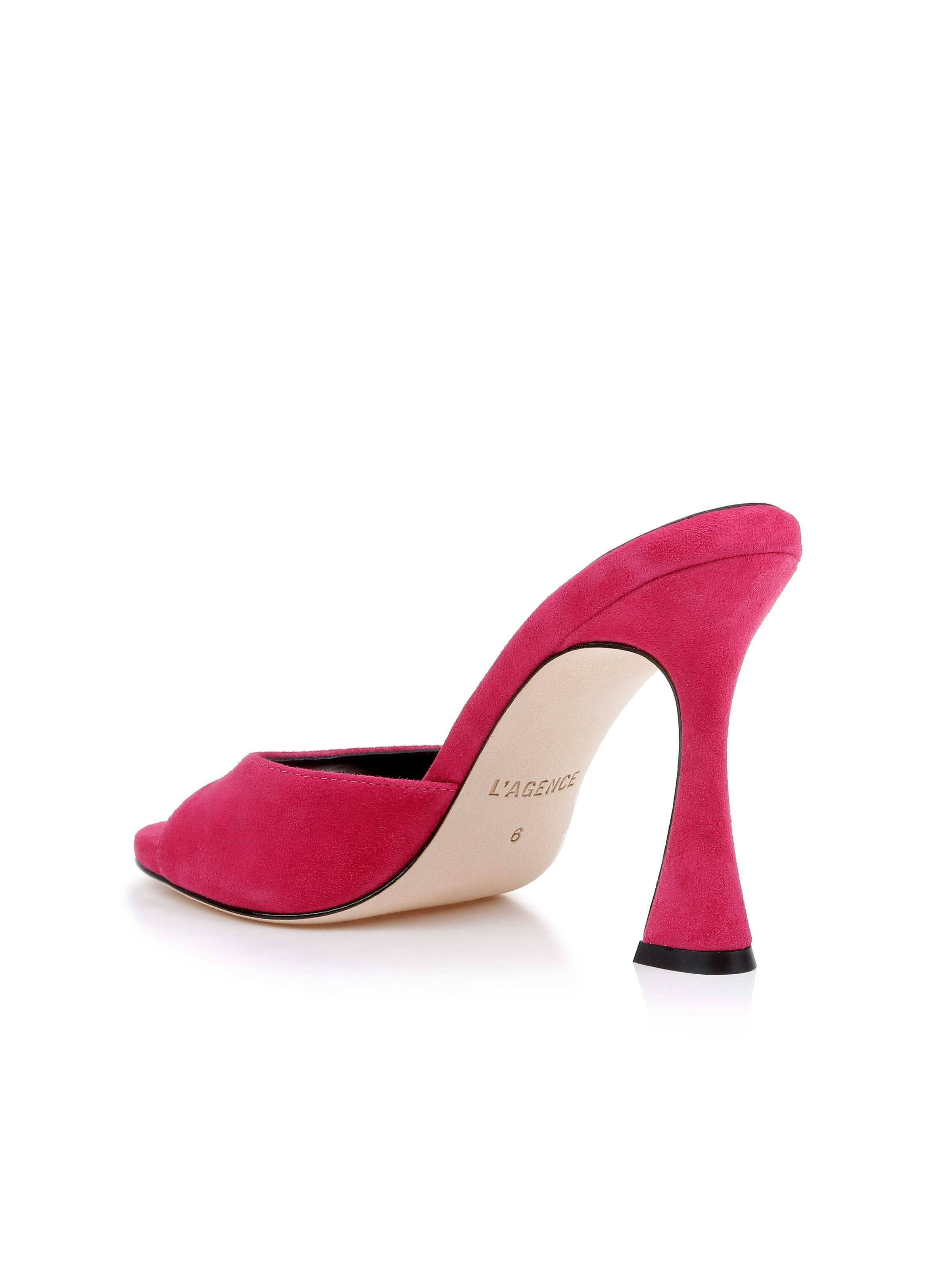 Avery Suede Peep-Toe Mule - 3