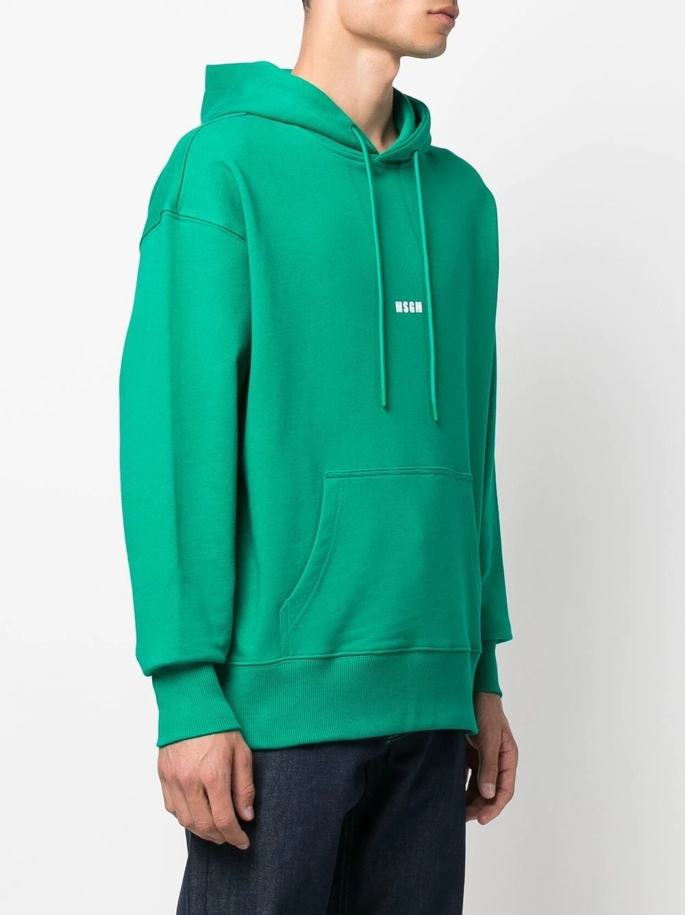 logo-print drawstring hoodie - 3