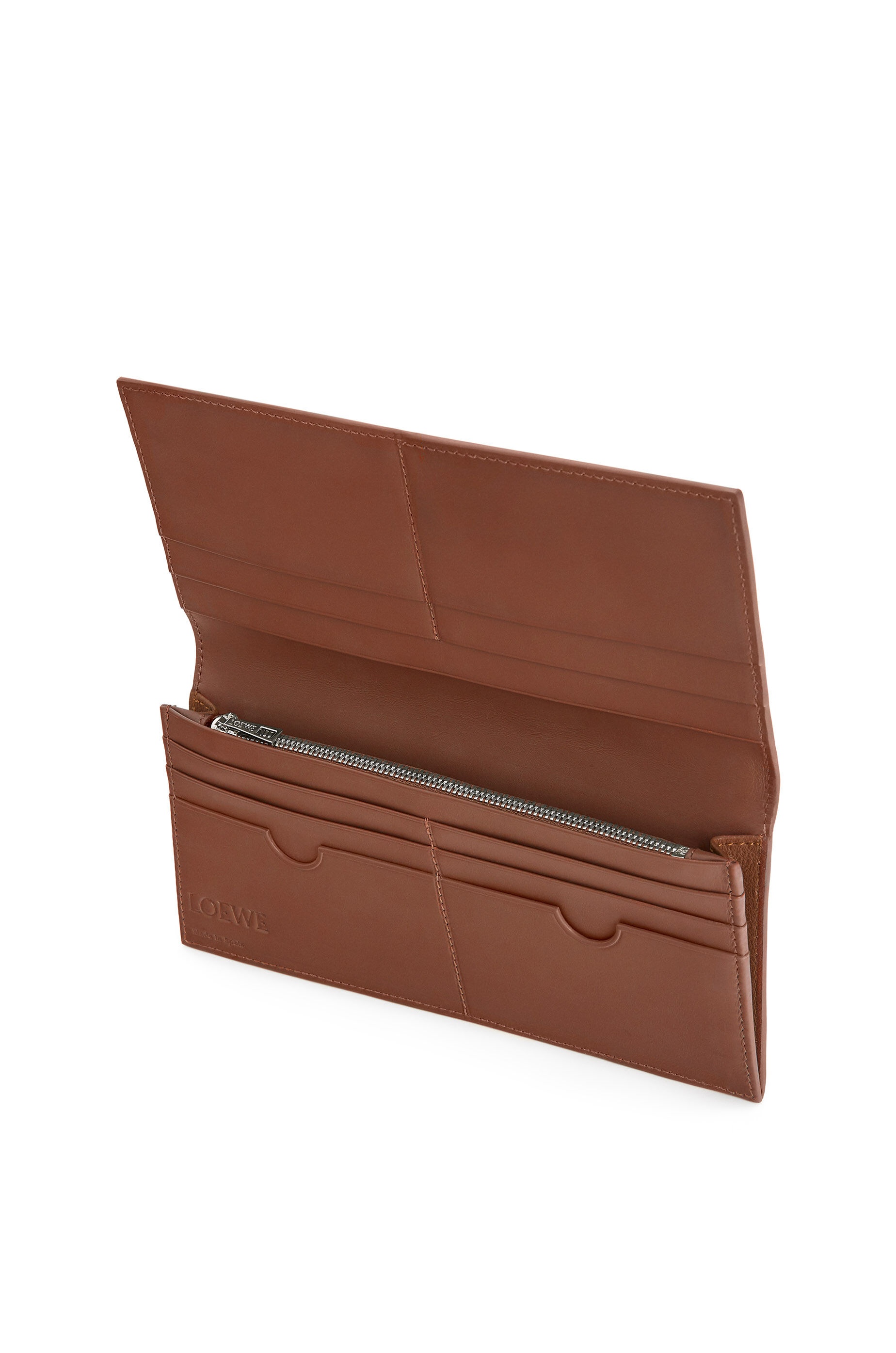 Long horizontal wallet in smooth calfskin - 2