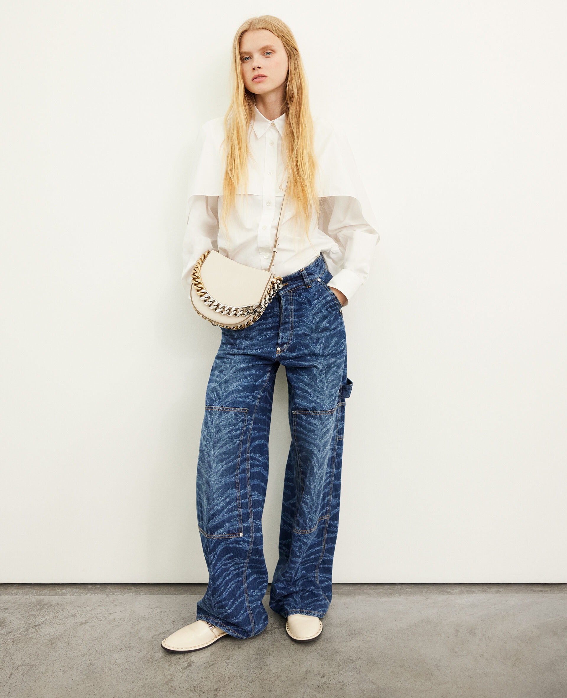 Stella McCartney Frayme Small Shoulder Bag | REVERSIBLE