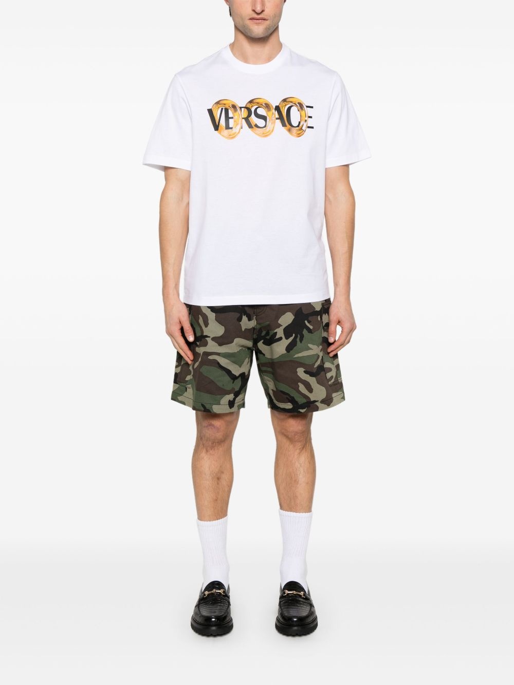 maxi chain logo T-shirt - 2