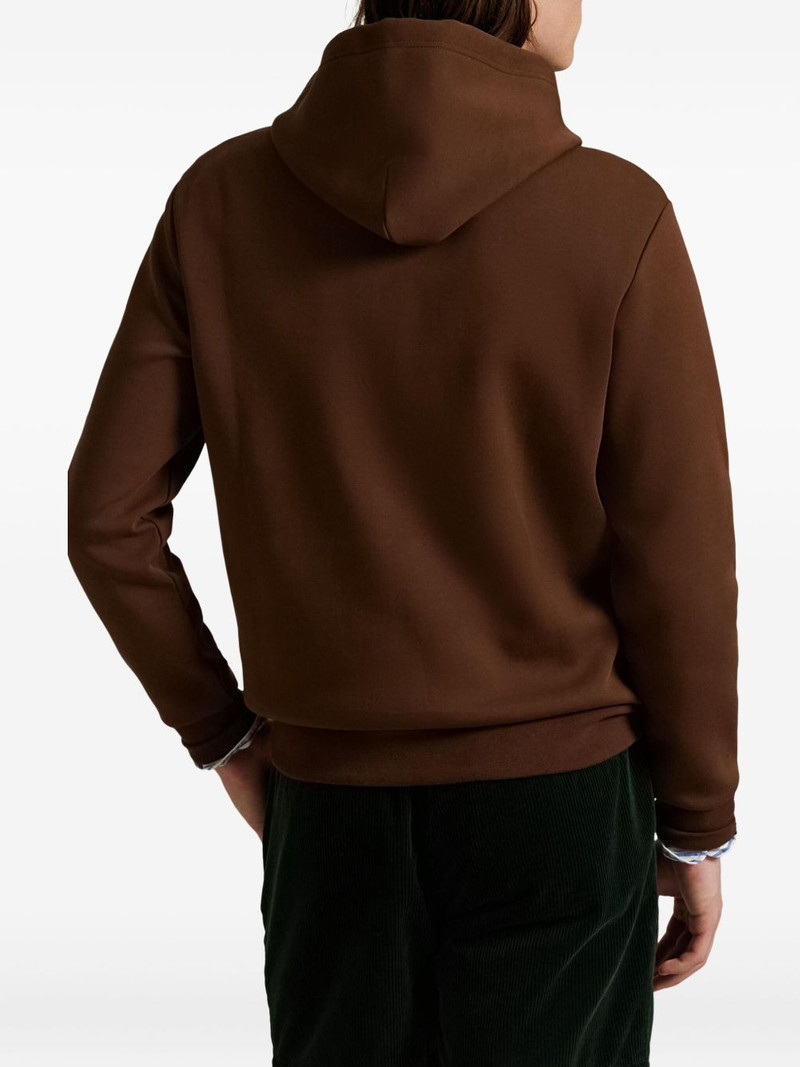 logo-embroidered hoodie 4