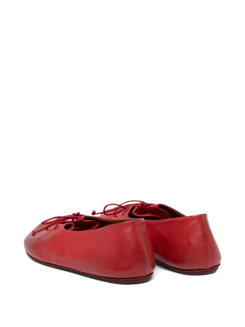 Girella lace-up round-toe ballet flats - 3