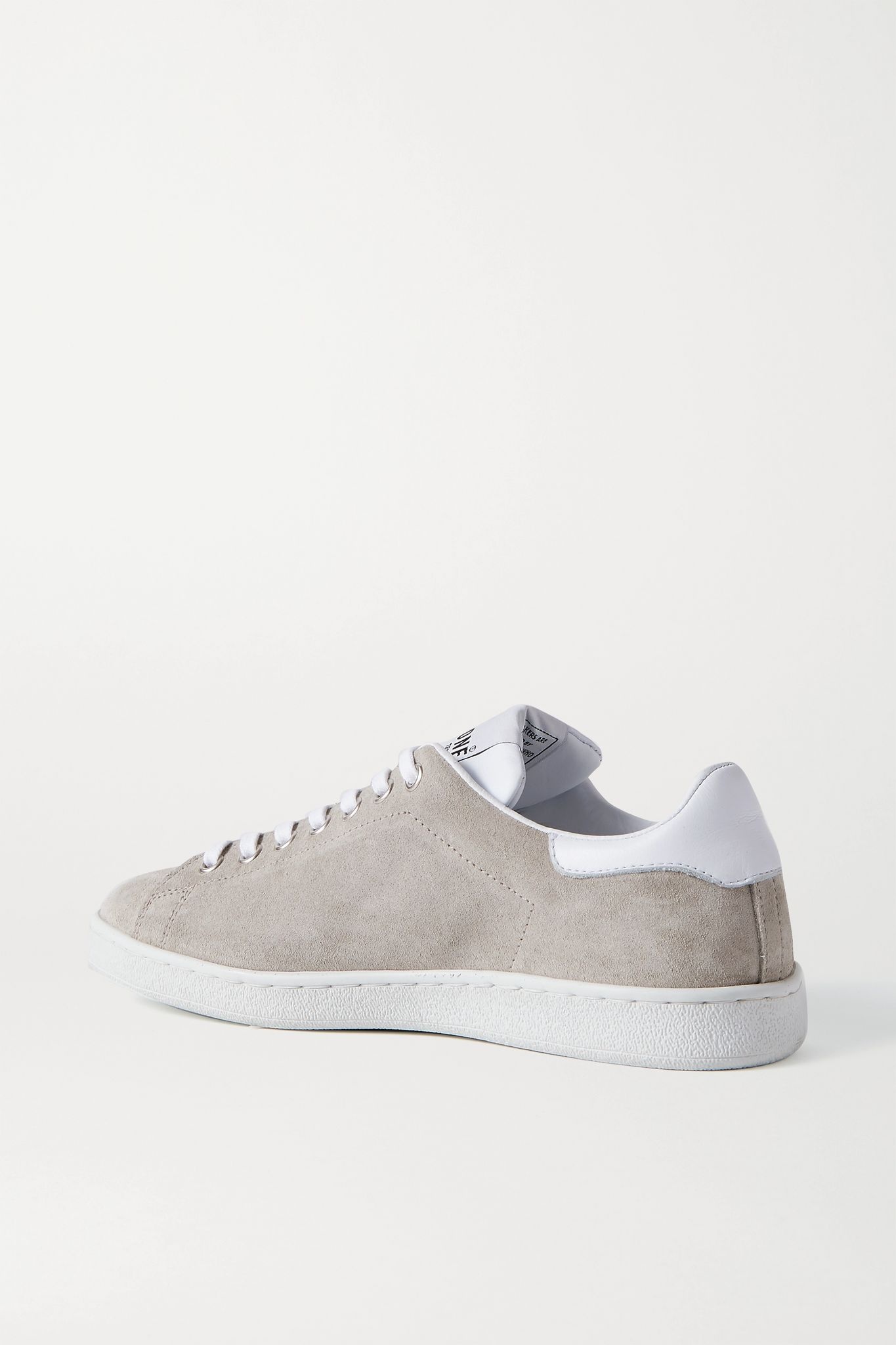 70s Tennis leather-trimmed suede sneakers - 3