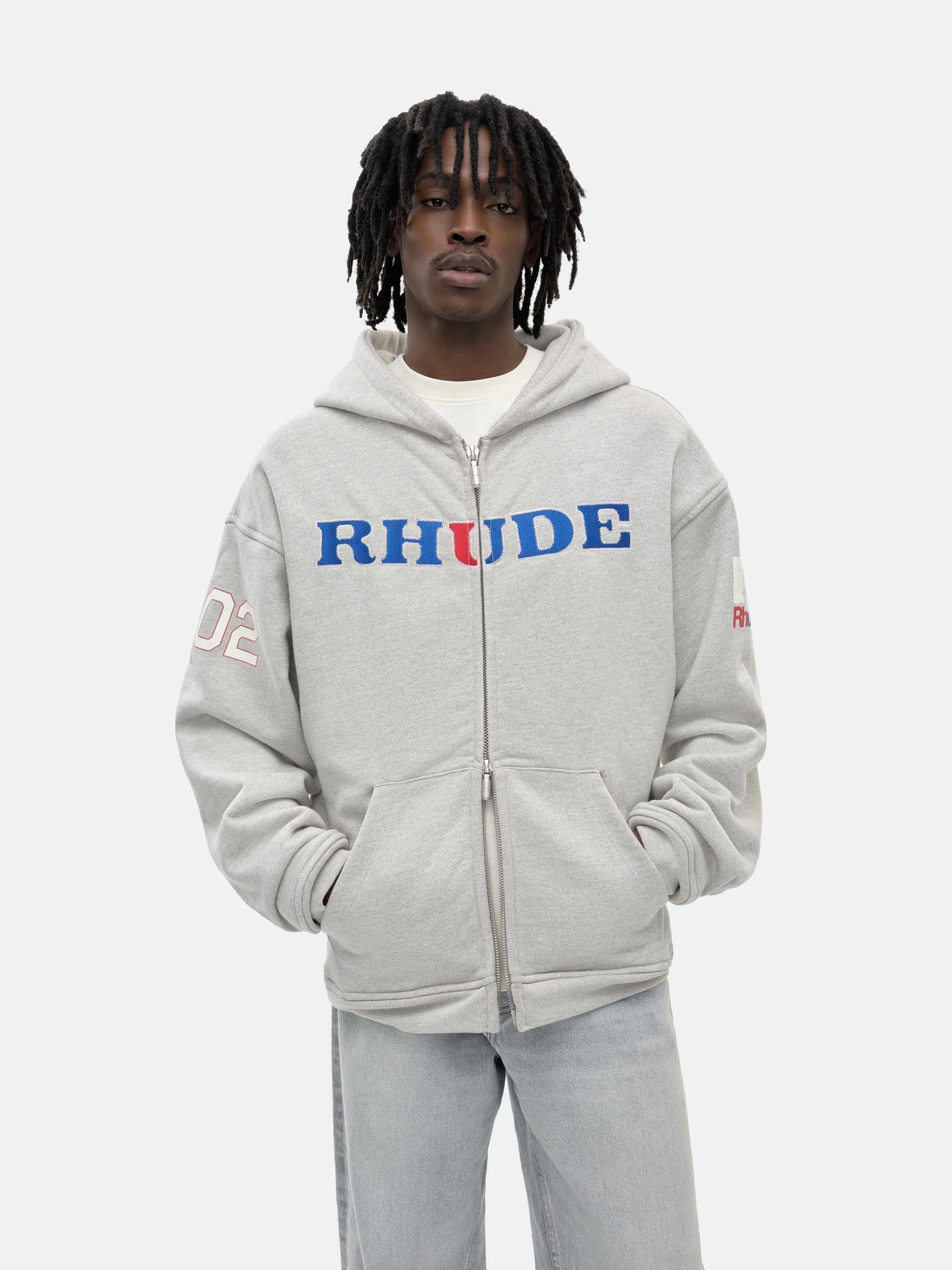 RHUDE RACING ZIP-UP HOODIE - 6